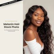 Melanin Beauty Stock Photo Side Profile Deep Waves