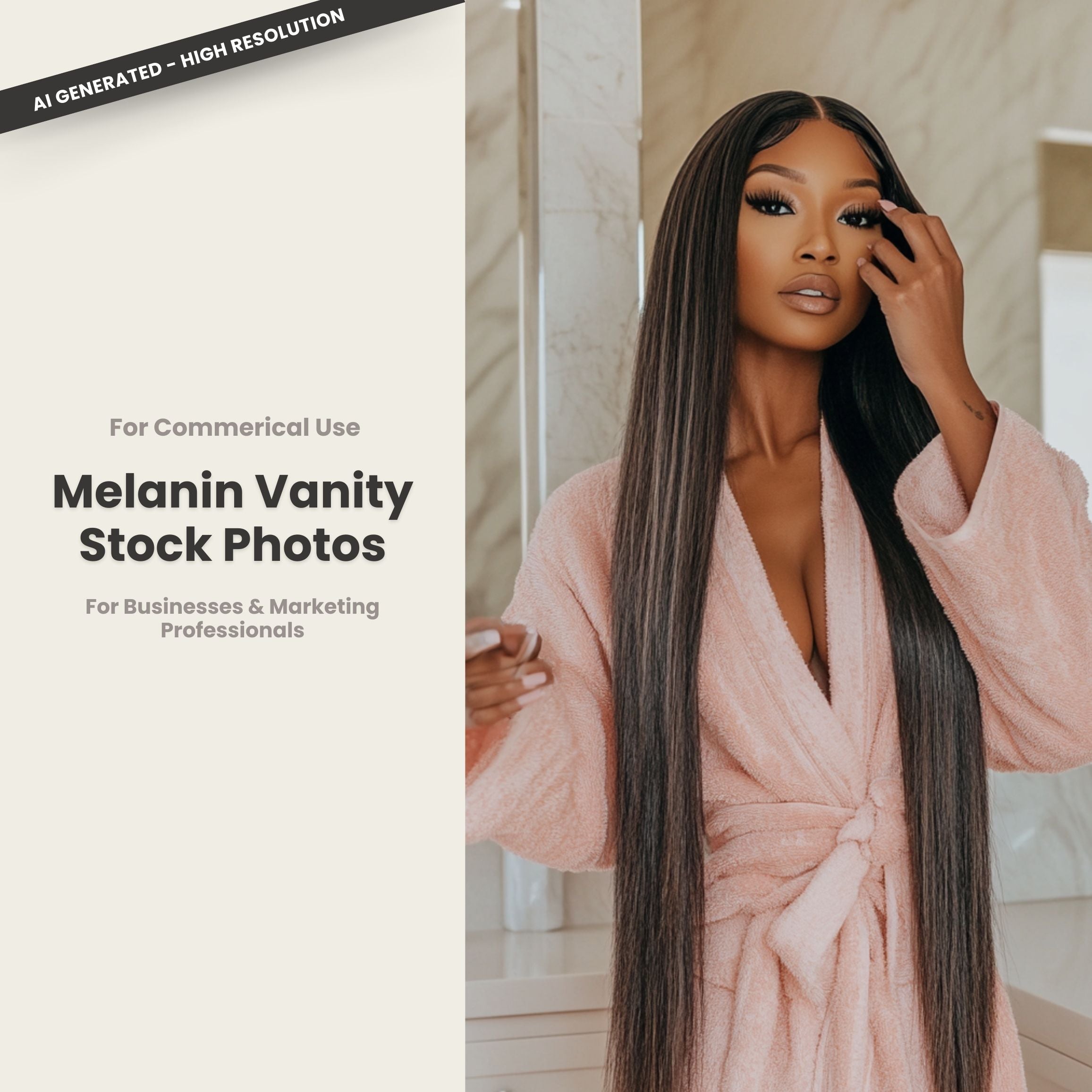 Melanin Vanity Stock Photo