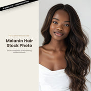 Melanin Beauty Stock Photo Young Model Soft Curls