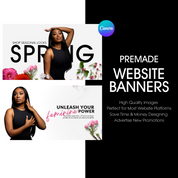 Beauty Promotion Website Bannner Templates