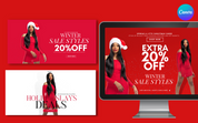 Christmas Themed Website Banners