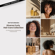 Curly Hair Care Stock Photo Bundle – 100+ High-Resolution Commercial Use Images