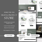 Done-For-You Digital Product Store Build for Shopify or Wix