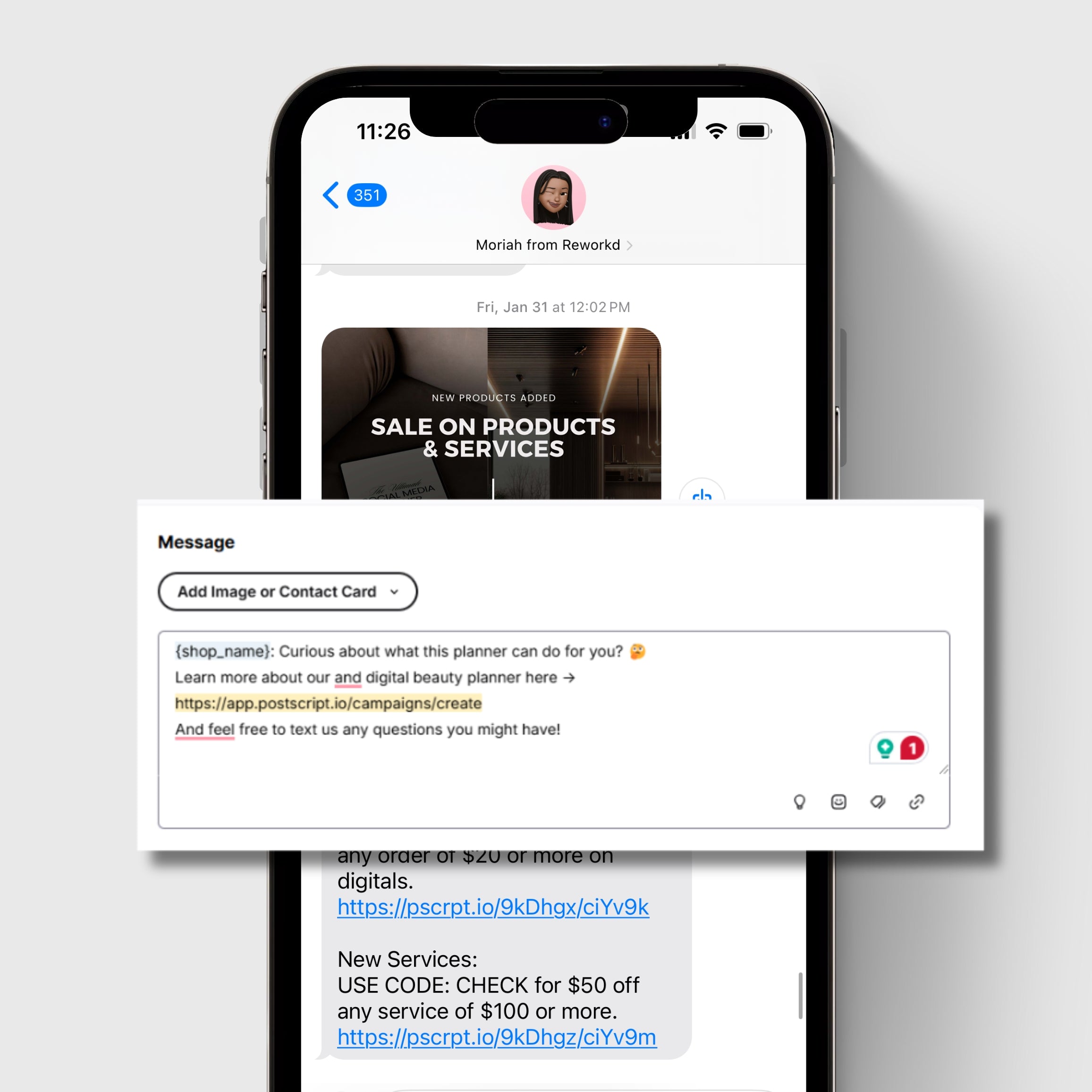 SMS Text Message Monthly Membership – Rework'd Design Services