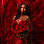 Valentine's Hair Stock Photo Big Layered Curls