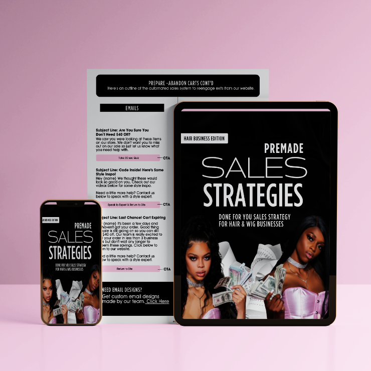 Premade Sales Strategy (For Hair Businesses) - Instant Download