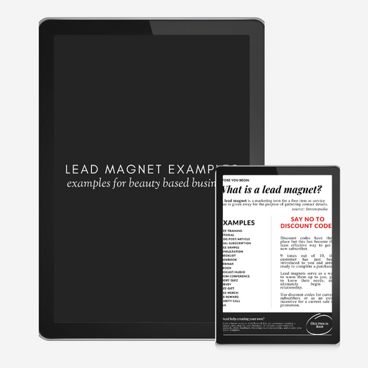 Lead Magnet Funnel Examples For Beauty Based Business